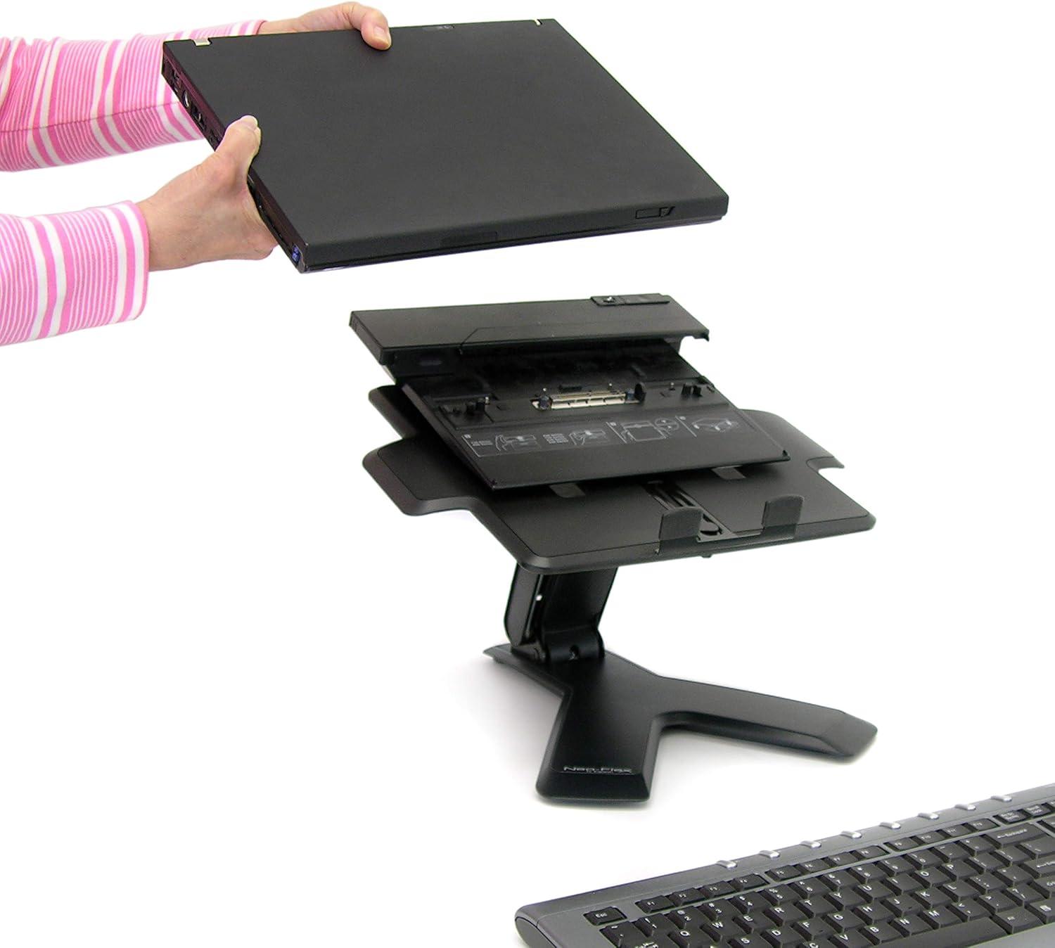 Ergotron Black Adjustable Standing Desk Converter for Laptops