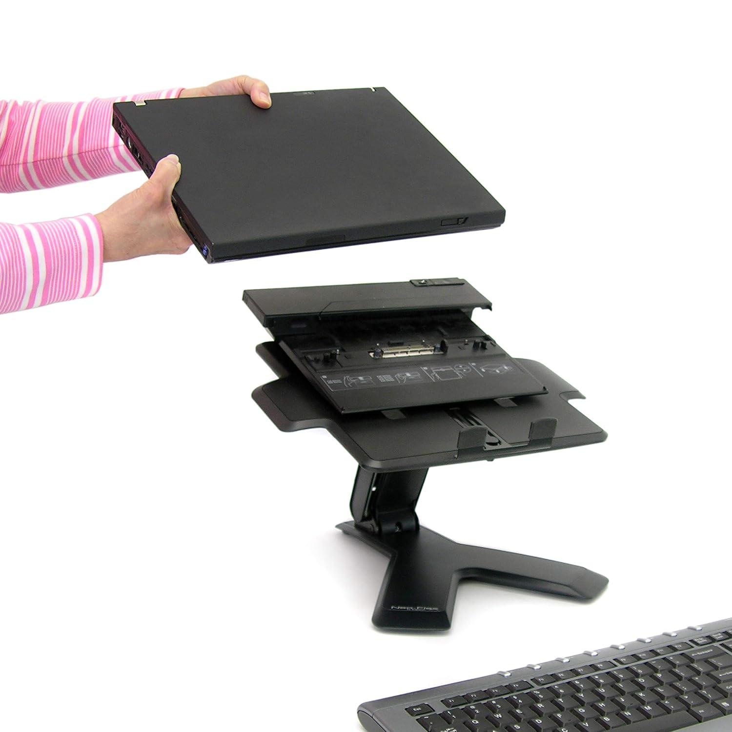 Ergotron Black Adjustable Standing Desk Converter for Laptops