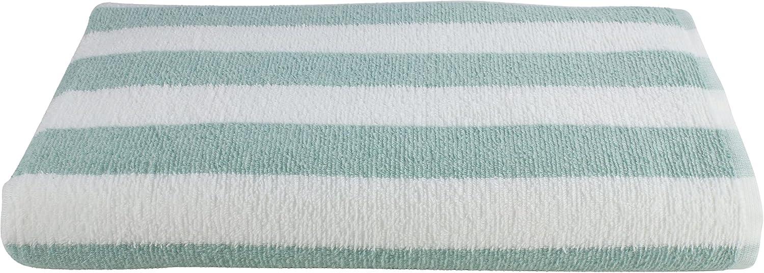 Fibertone 4-Piece Cabana Beach Towel Set, Seafoam (70x30)