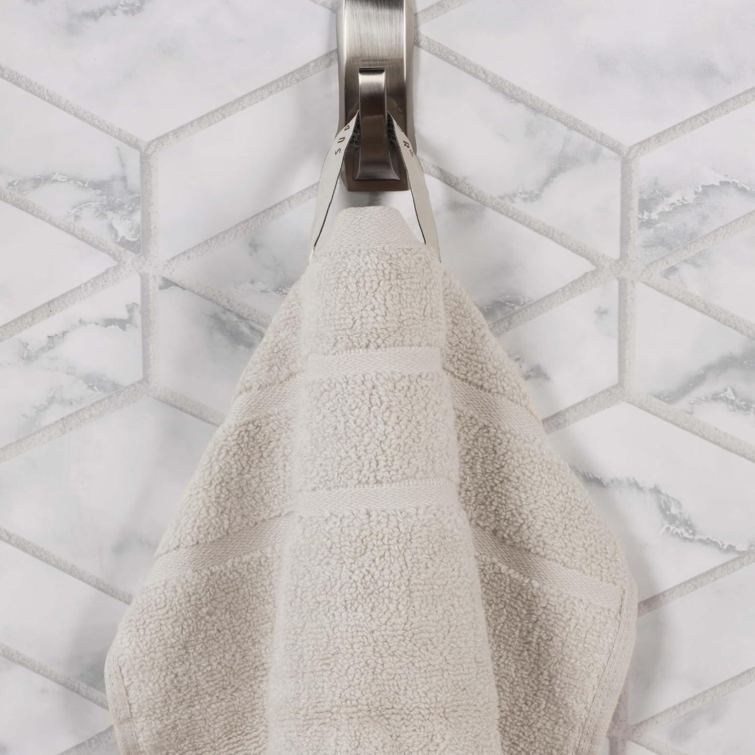 Stone Cotton 3 Piece Bath Towel Set with Waffle Border