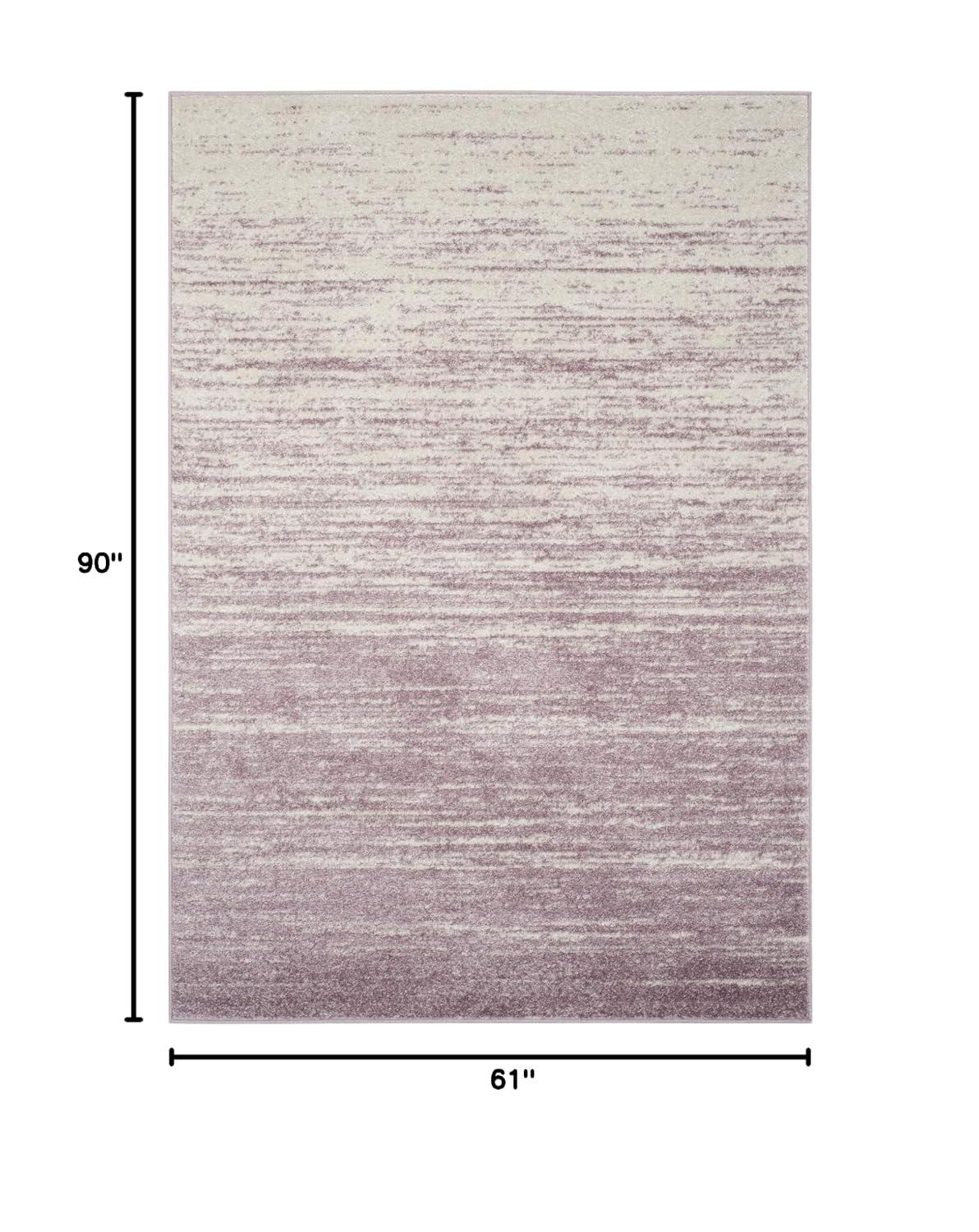 Adirondack ADR113 Machine Made Indoor Area Rug - Cream/Purple - 5'-1"x7'-6" - Safavieh