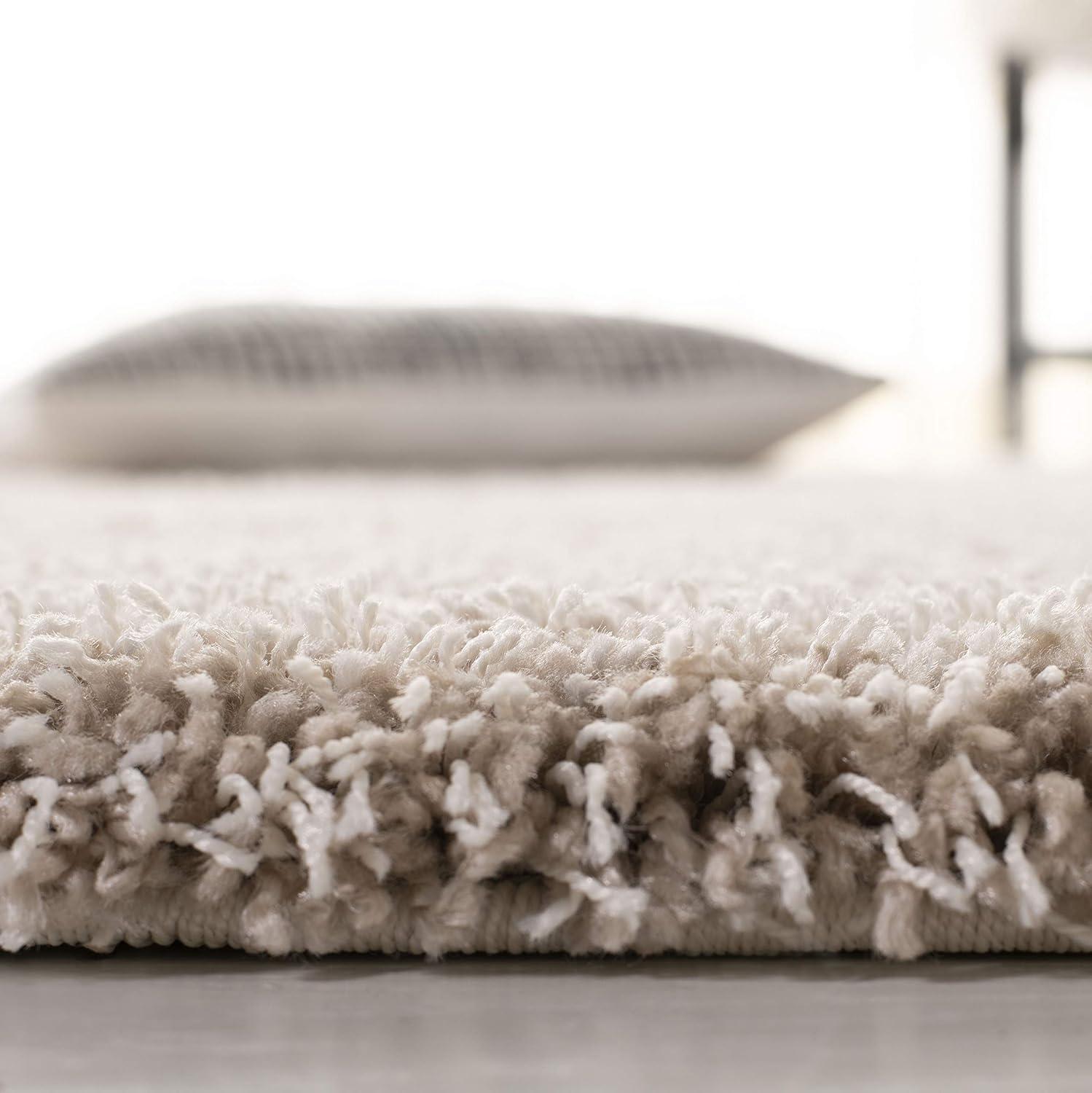 California Shag SG151 Power Loomed Indoor Area Rug - Beige - 5'3"x7'6" - Safavieh