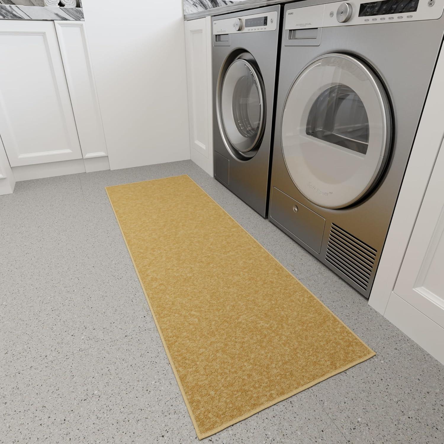 Ottomanson Ottohome Non-Slip Solid Area Rug For Living Room, Hallway Runner, Entryway Rug