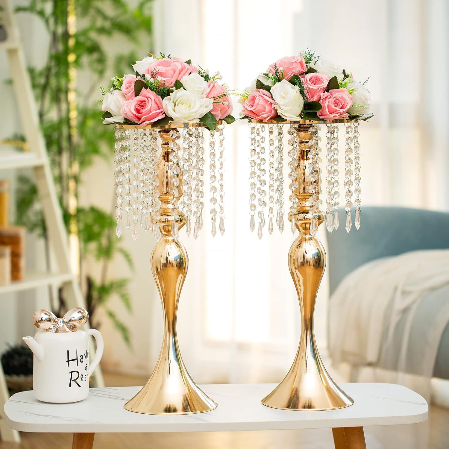 Nuptio Set of 2 Blue&White Artificial Flower Kissing ball, 15 Heads Fake Peony Silk Rose Flowers Bouquet for Centerpiece Wedding Birthday Party Home Table Decor