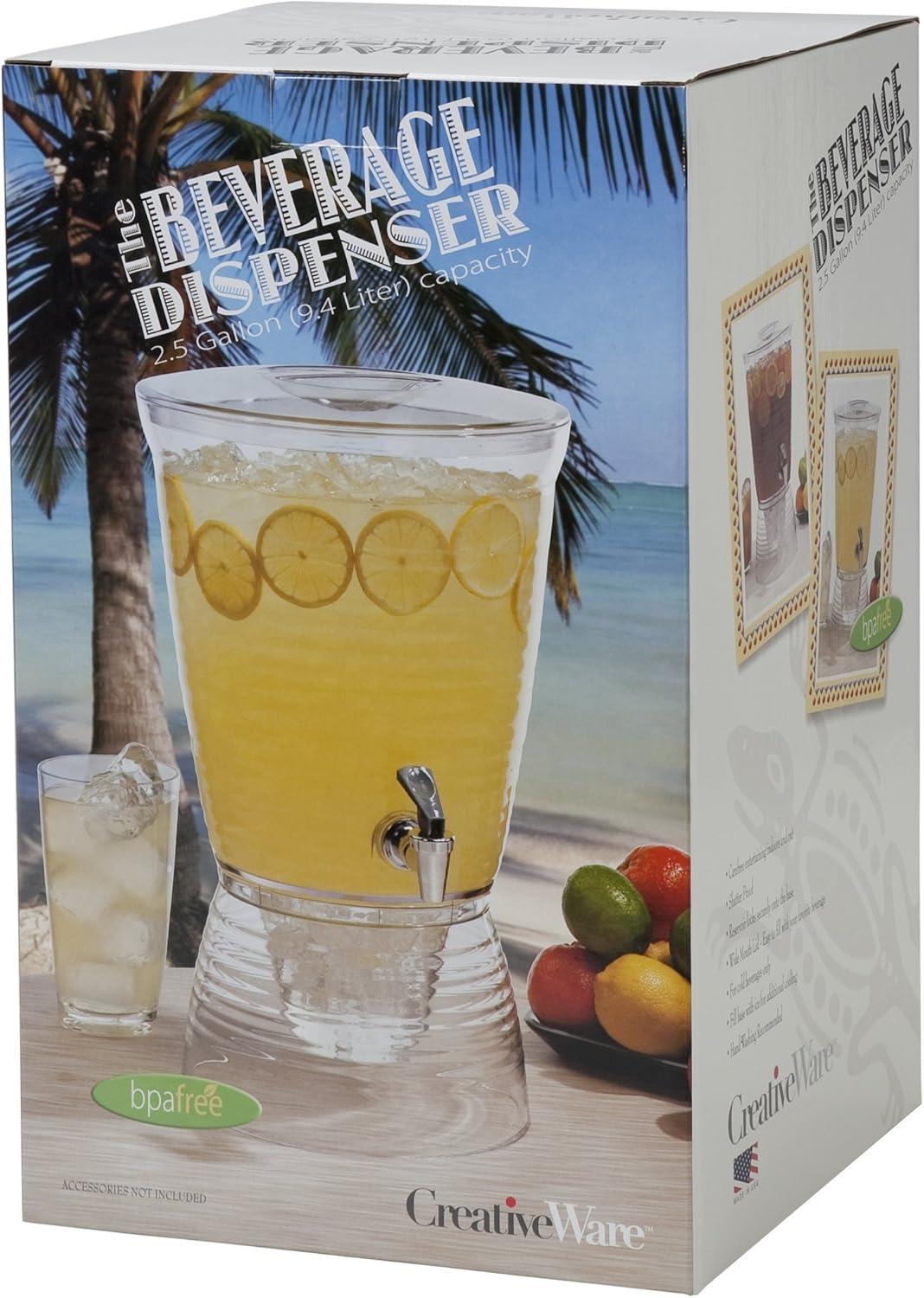 Creatively Designed Products 2.5 Gallon Clear  Bark Beverage Dispenser