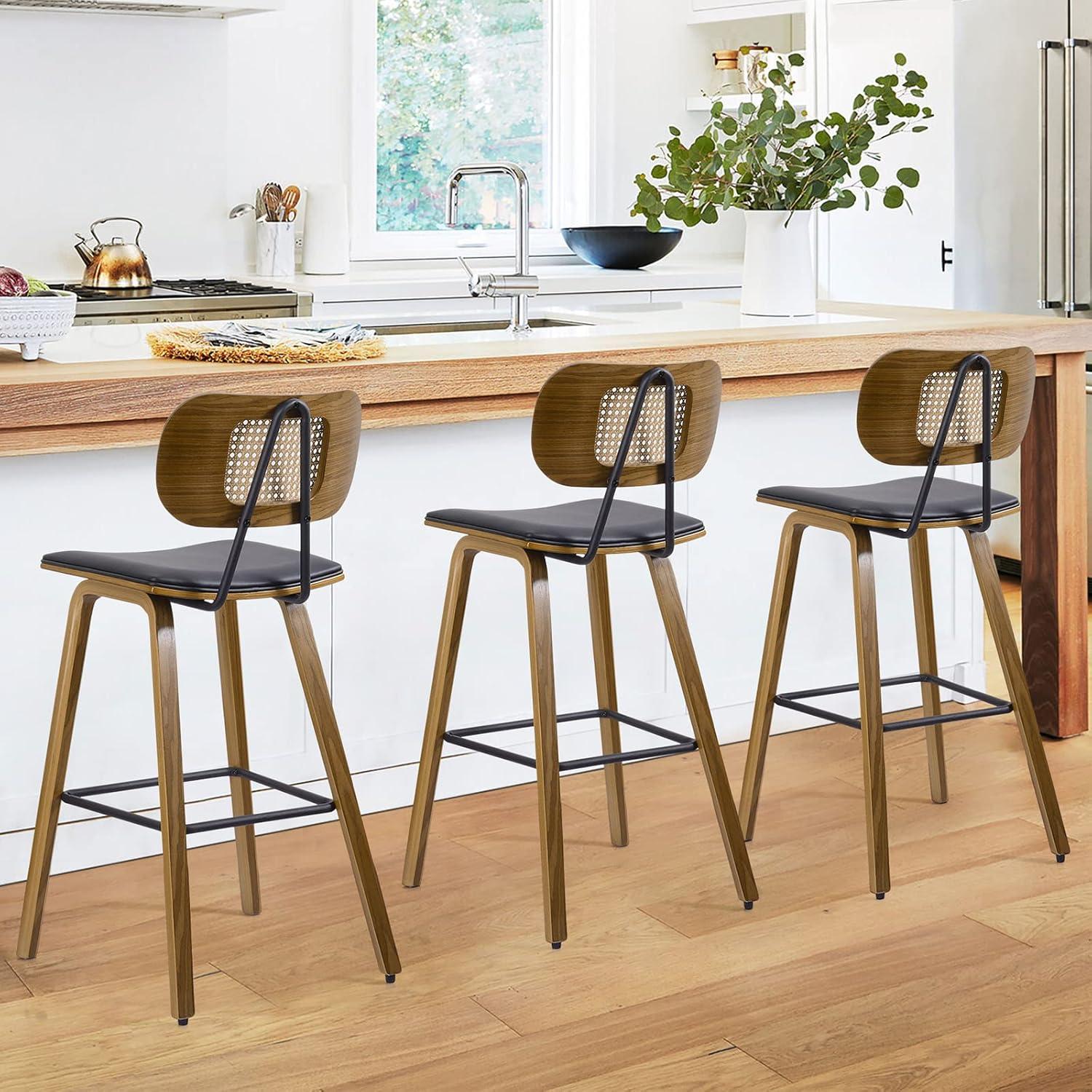 26" Upholstered Counter Height Bar Stools