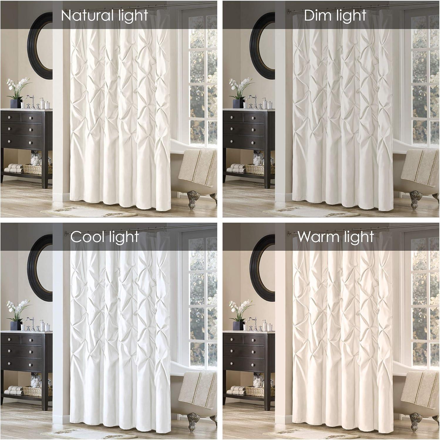 Laurel Tufted Semi-Sheer Shower Curtain