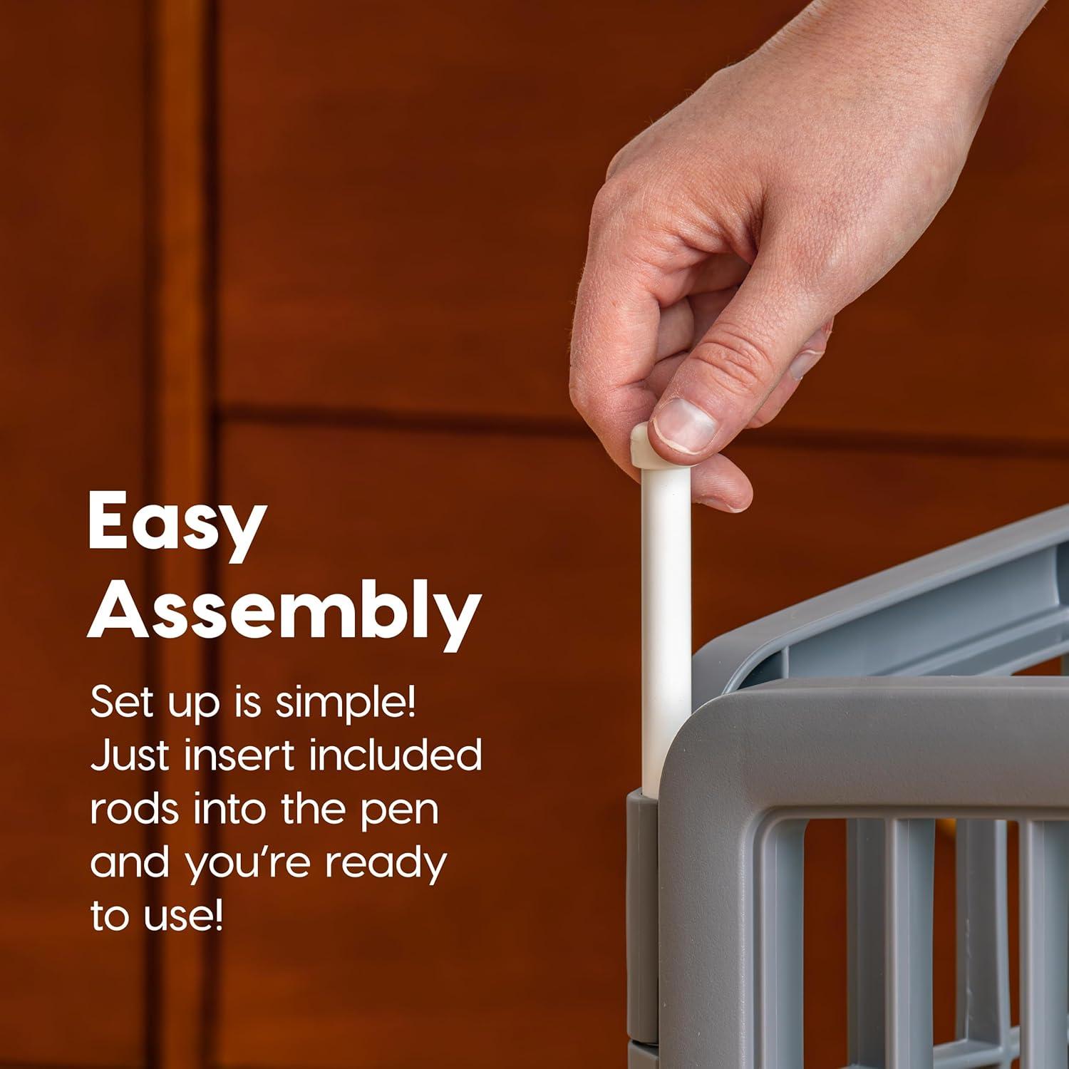 IRIS USA, Inc. 24'' H 4 Panel Plastic Exercise Pen