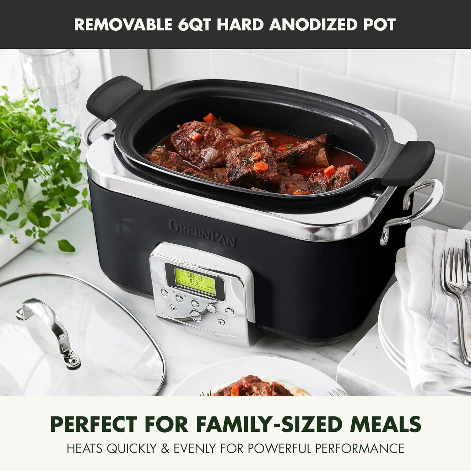 GreenPan Elite Ceramic Nonstick 6-Quart Slow Cooker