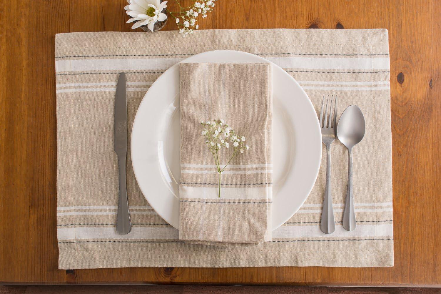 White French Stripe Placemat (Set of 6)