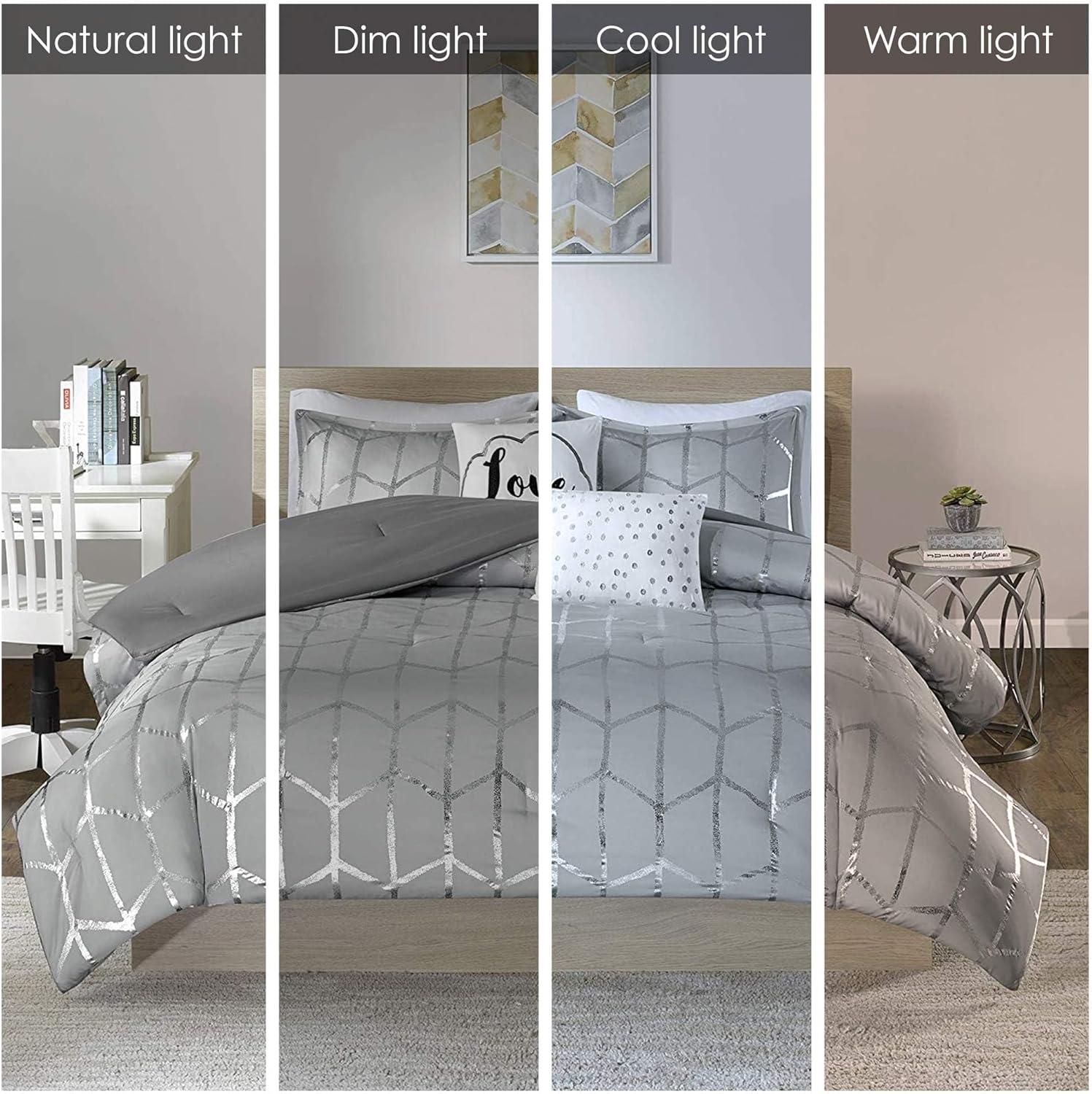 Arielle Metallic Printed Comforter Set