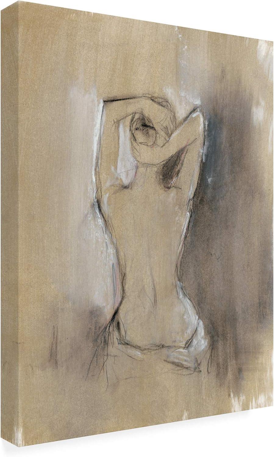 Trademark Fine Art -Ethan Harper 'Contemporary Draped Figure I' Canvas Art