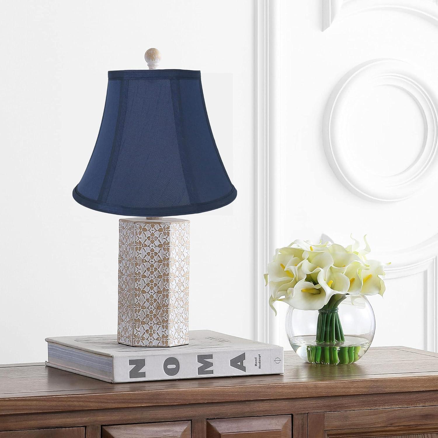Urbanest Set of 2 Softback Bell Lampshade, Faux Silk, 5-inch by 9-inch by 7-inch, Navy Blue, Spider-fitter