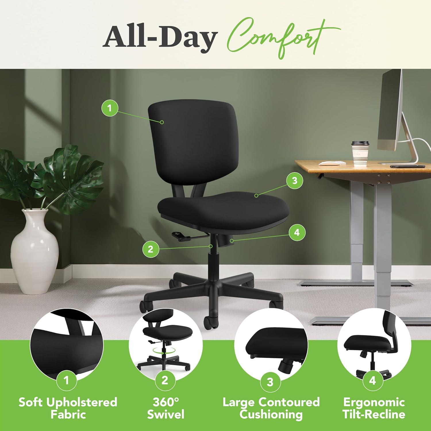 HON Volt Task Chair, Black Fabric