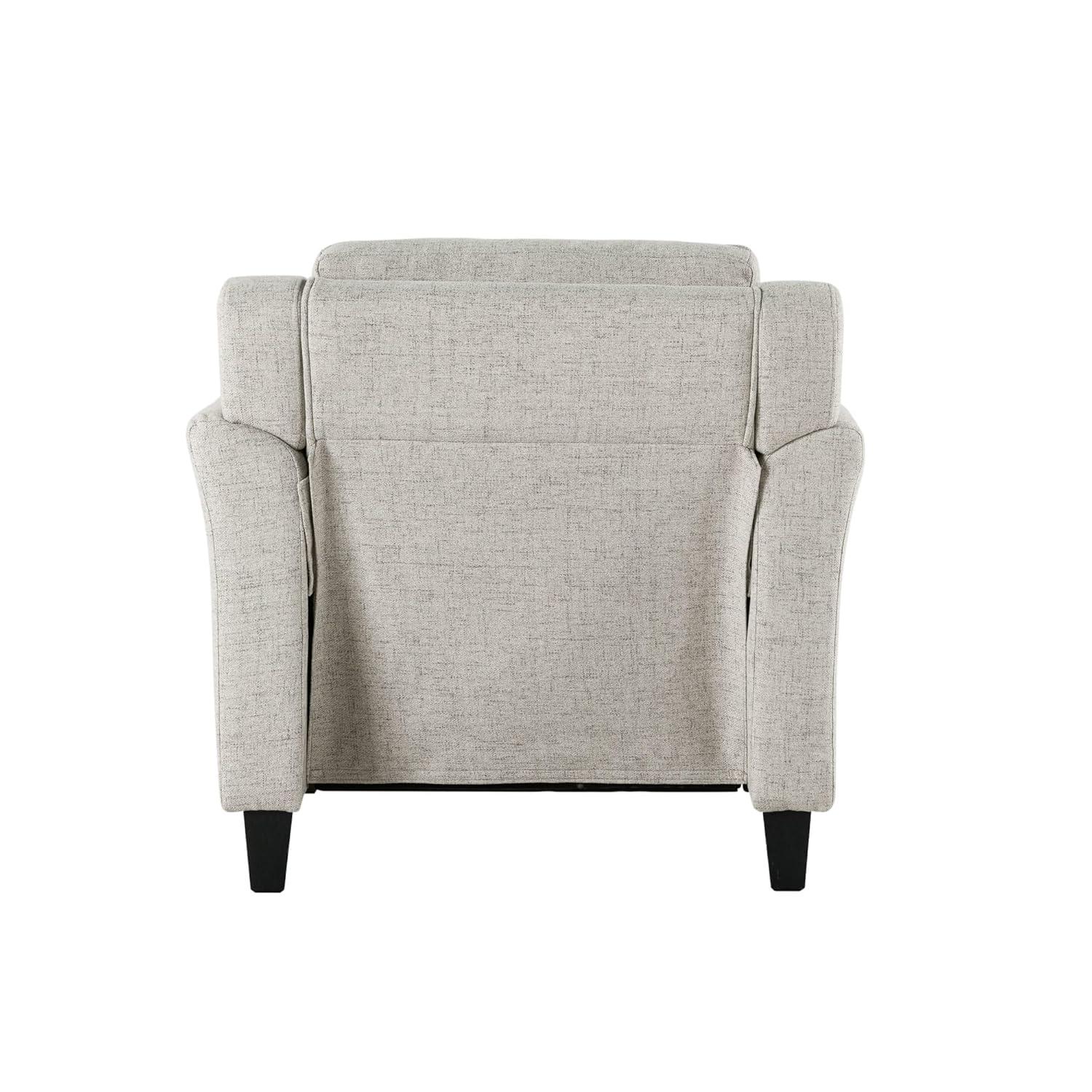 Harvard Brown Microfiber with Round Arm Chair