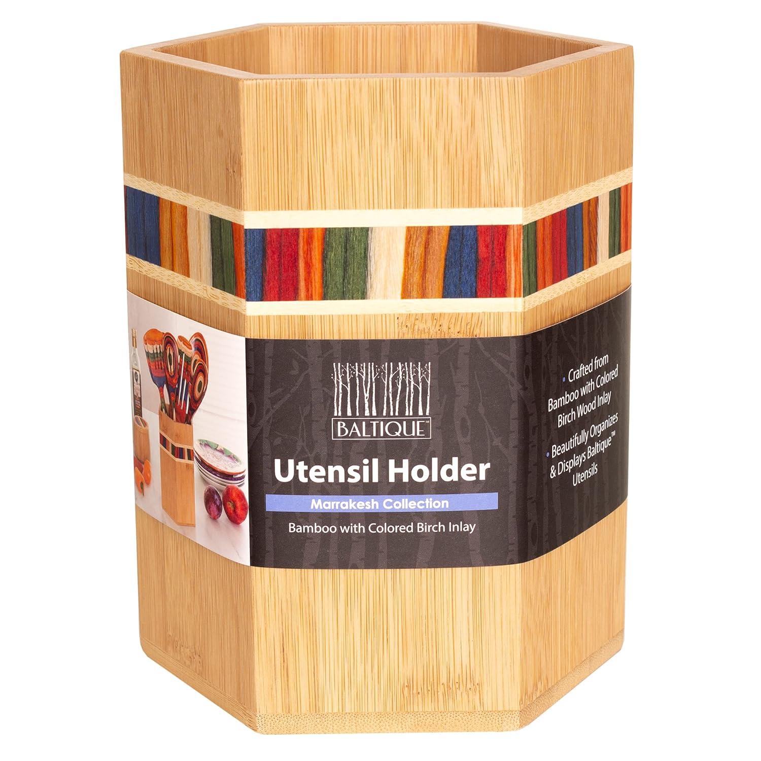 Baltique Marrakesh Mykonos Collection Kitchen Utensil Holder for Countertop