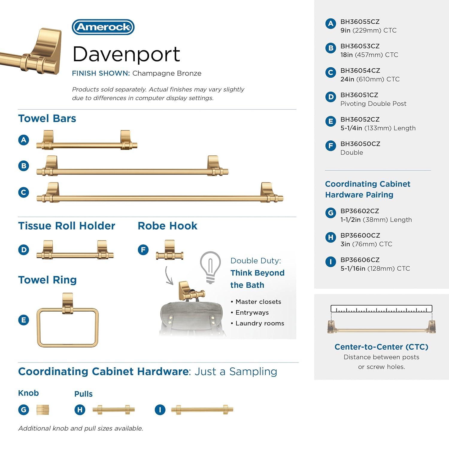 Davenport Wall Mounted Robe Hook