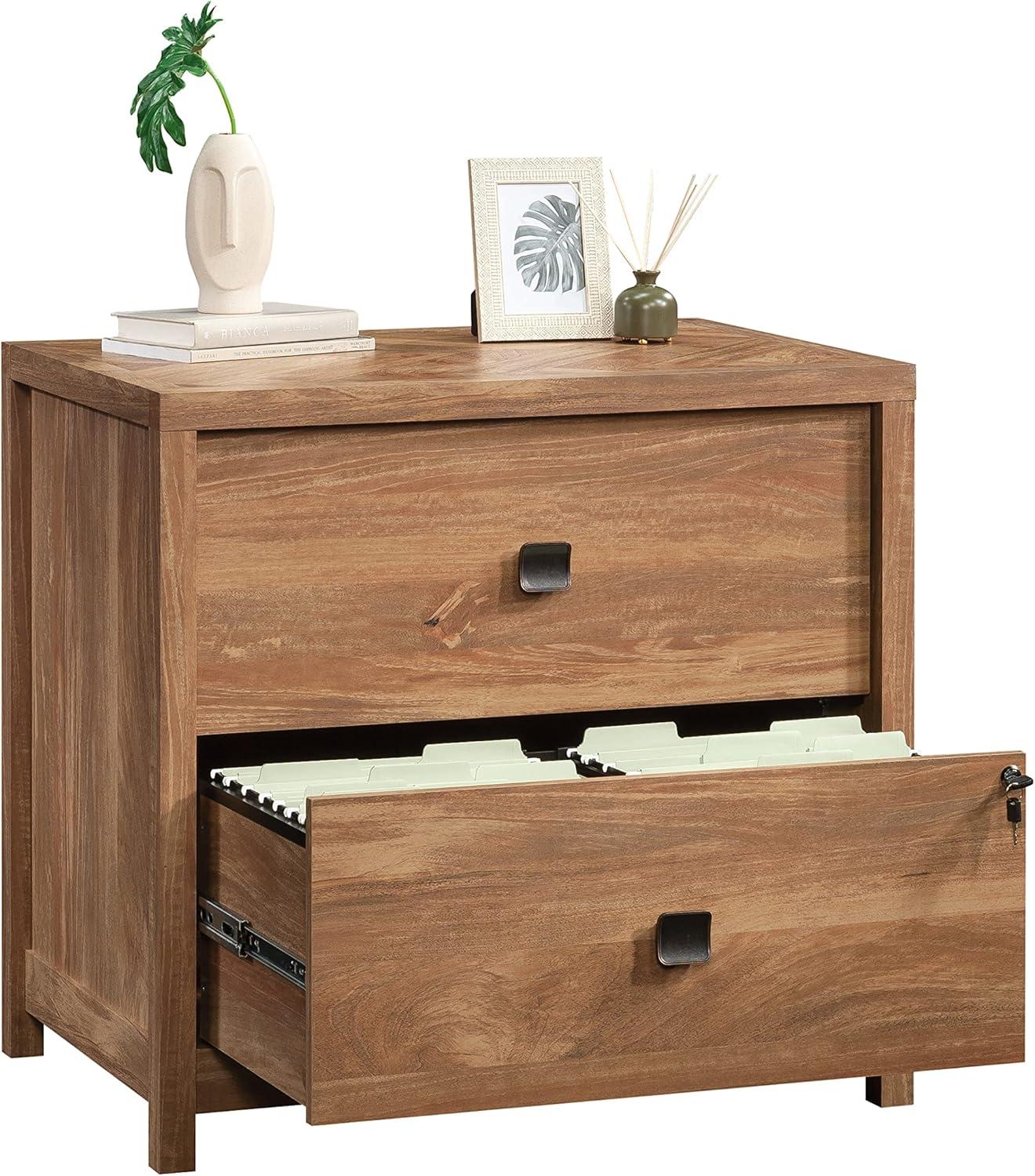 Sauder Cannery Bridge Lateral File Sindoori Mango: 5-Year Warranty, Laminate Finish, MDF, Metal Hardware, 2 Drawers