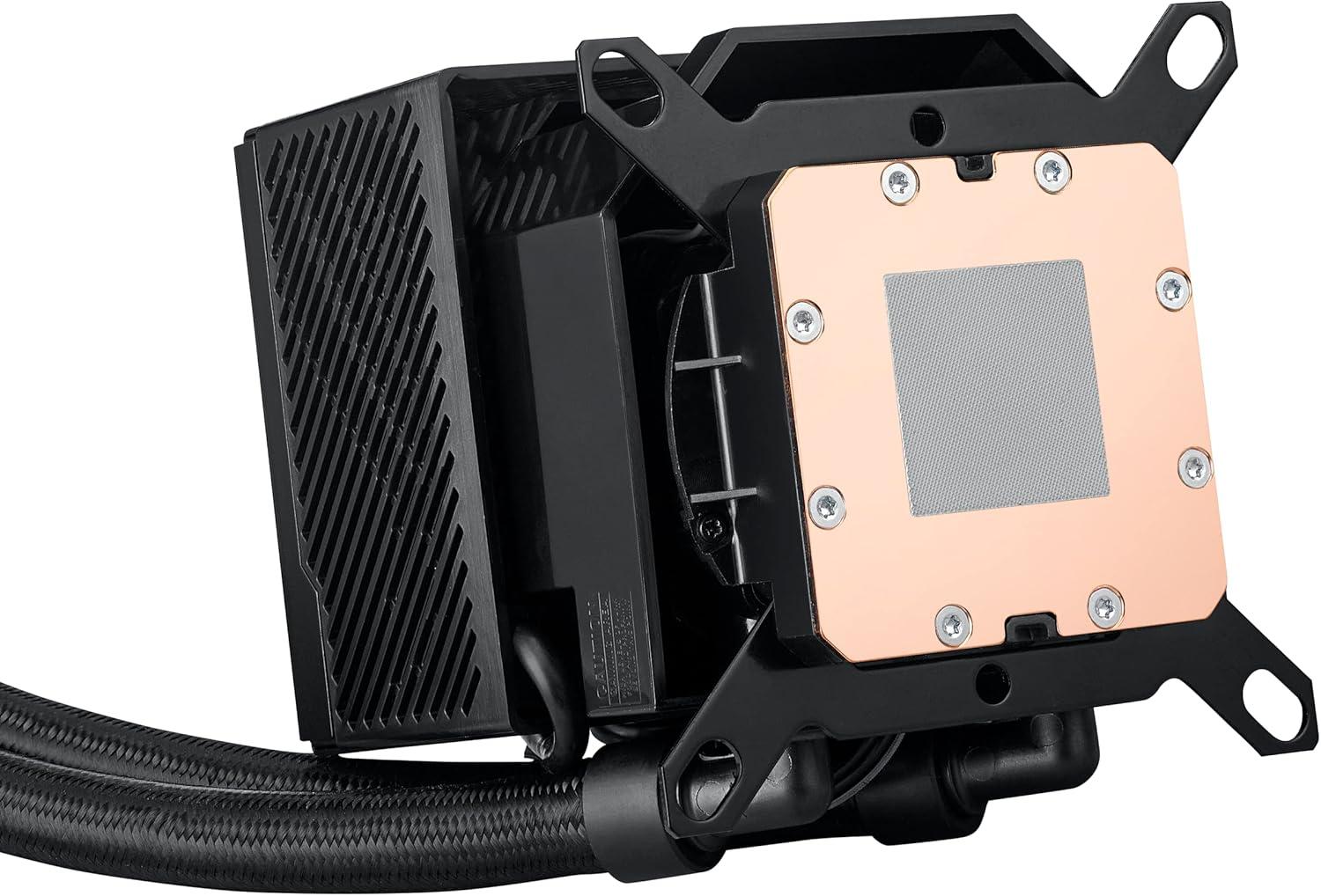 Black 360mm Liquid CPU Cooler with LCD and Noctua Fans