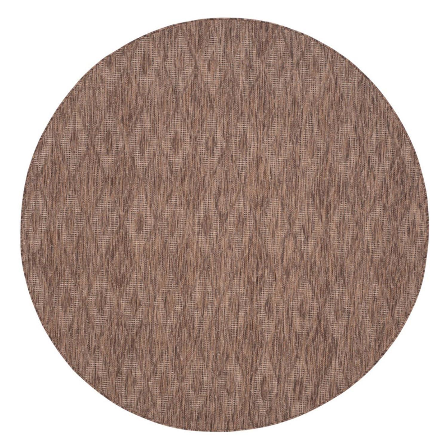 Courtyard CY8522 Power Loomed Indoor and Outdoor Area Rug - Beige/Beige - 5'3"x7'7" - Safavieh