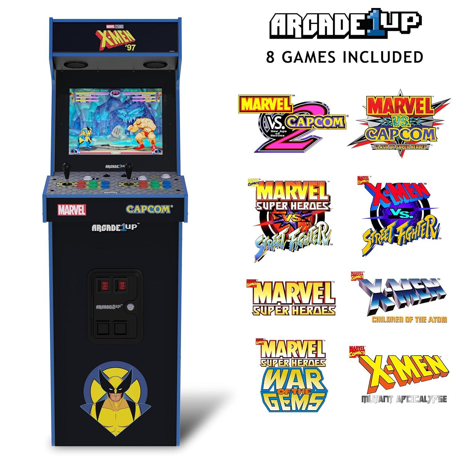 Arcade 1Up Arcade1Up Marvel Vs. Capcom 2 X-Men ‘97 Edition Deluxe Arcade Machine 8 Games in 1