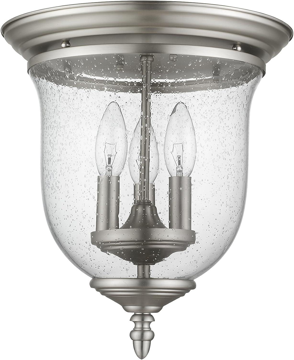 Livex Lighting Legacy 3 - Light Flush Mount in  Brushed Nickel