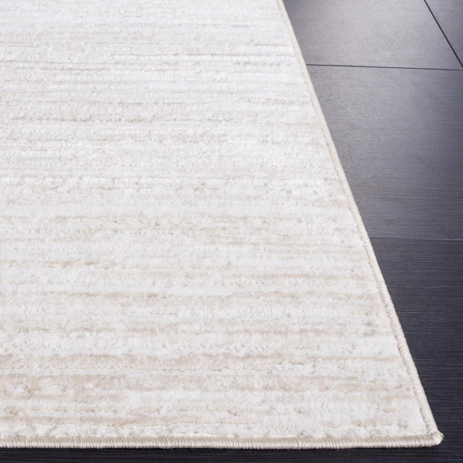 SAFAVIEH Hanna Trinity Striped Area Rug, Ivory/Beige, 5'3" x 7'6"