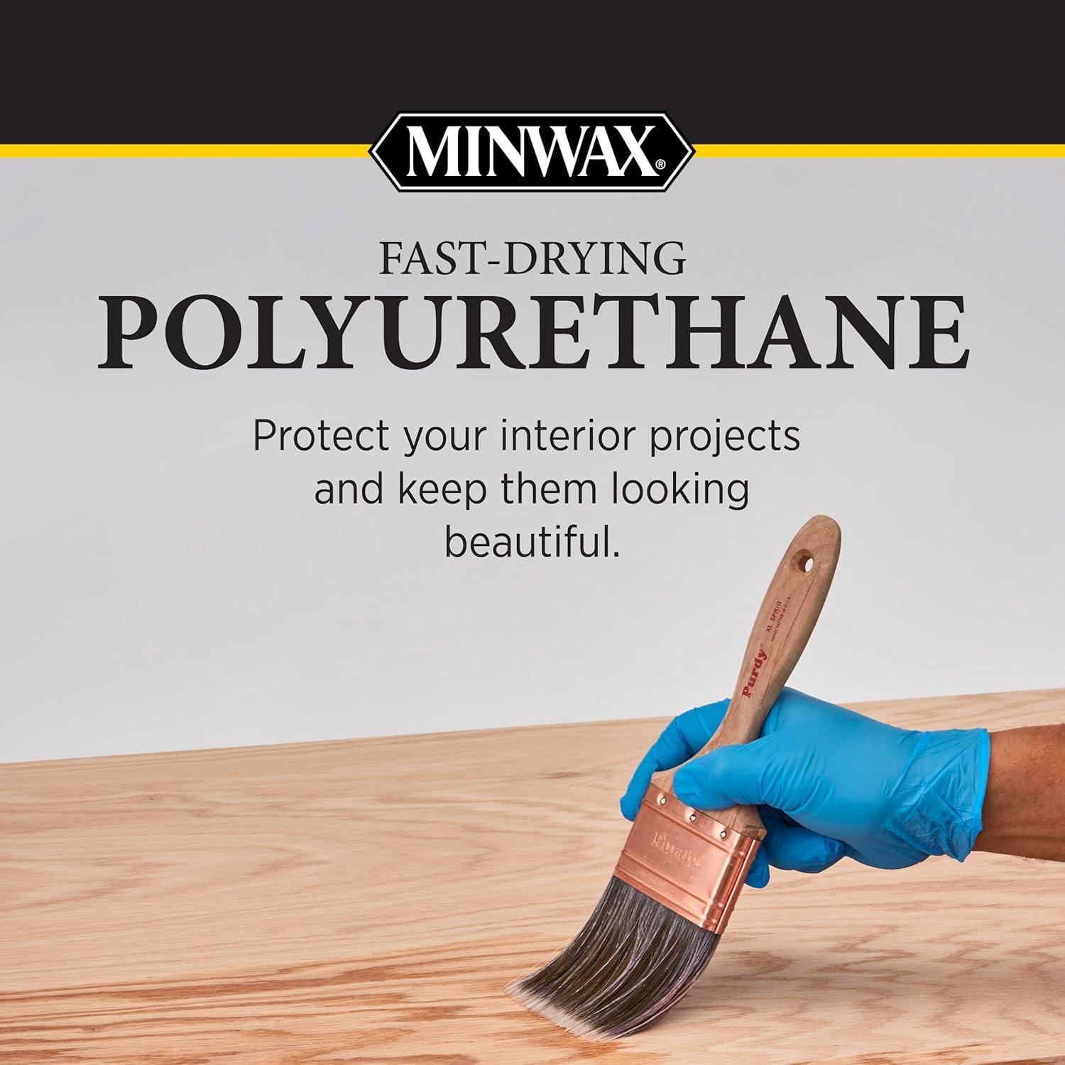 Minwax Satin Clear Oil-Based Fast-Drying Polyurethane Floor Varnish 1 gal