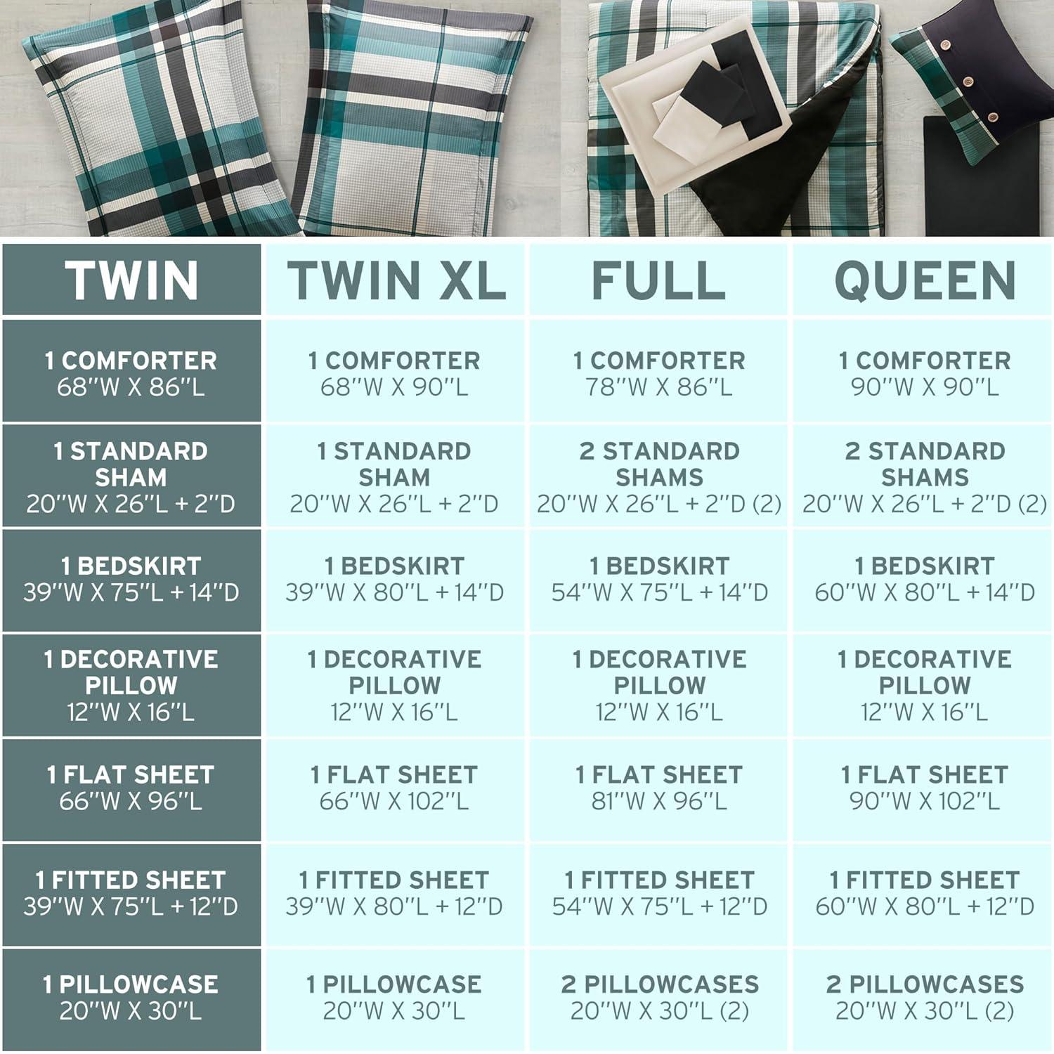 Intelligent Design Robbie Plaid Comforter Set with Bed Sheets