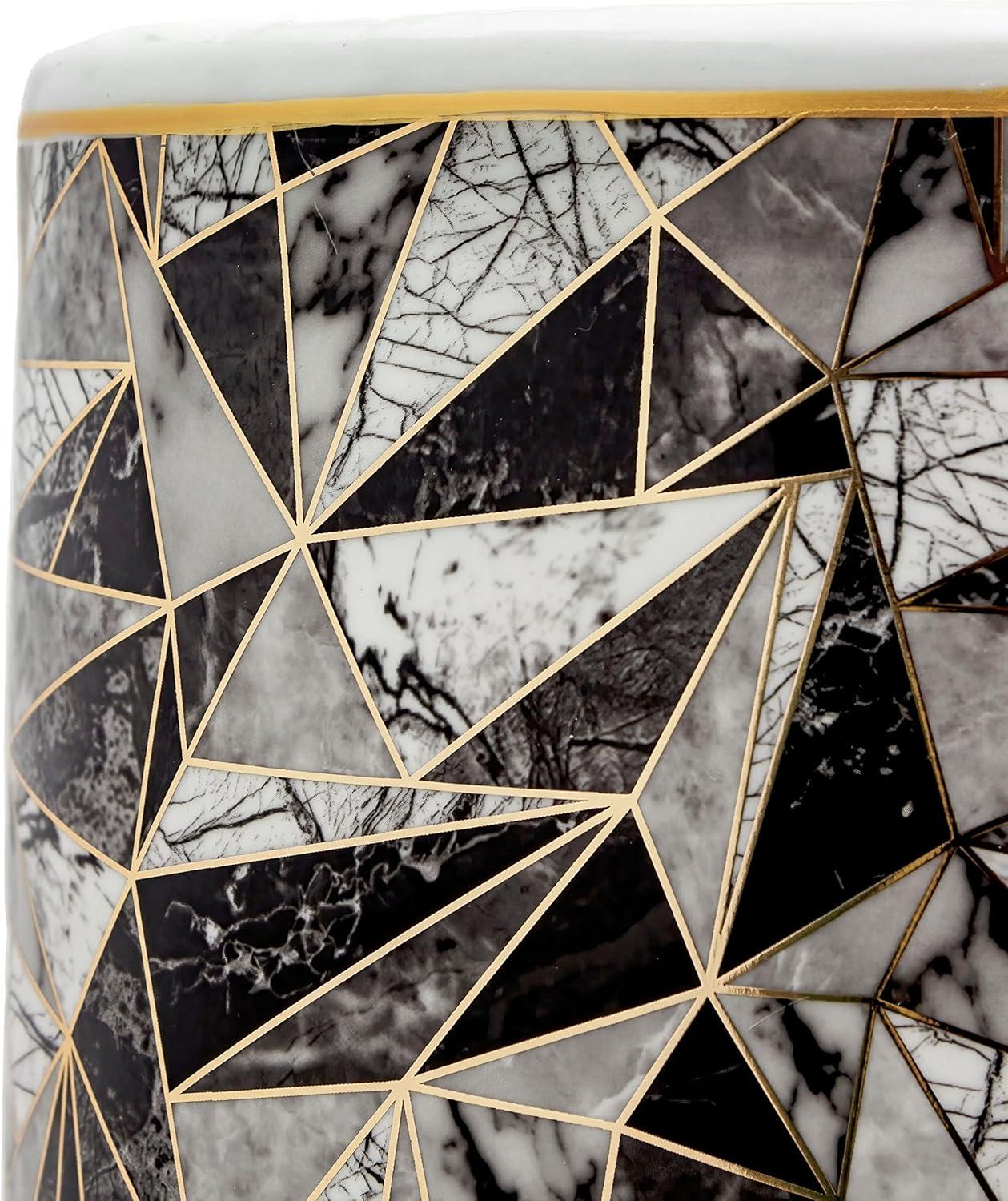 24" Marble & Gold Design Umbrella Stand