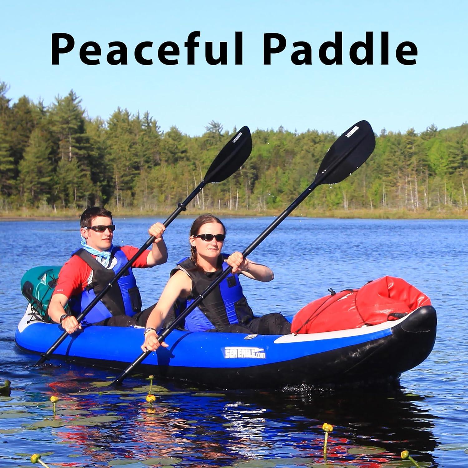 14 ft Inflatable 3-Person Sit-Inside Kayak with Skeg