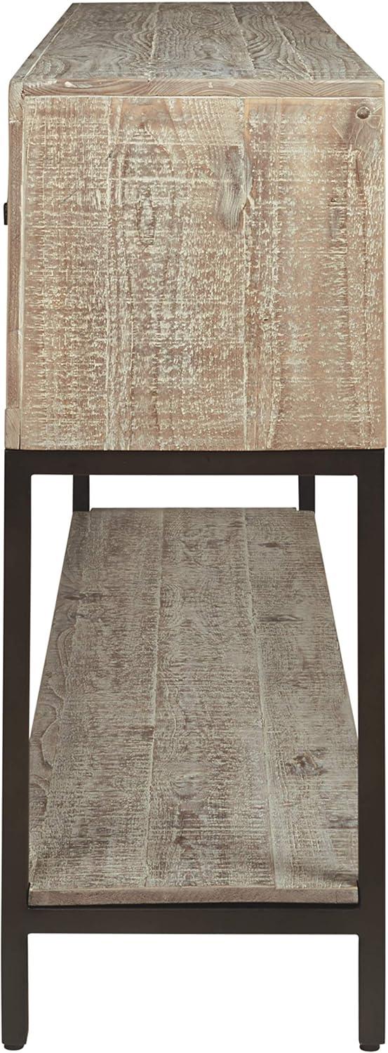 Roanley Sofa/Console Table Distressed Brown - Signature Design by Ashley