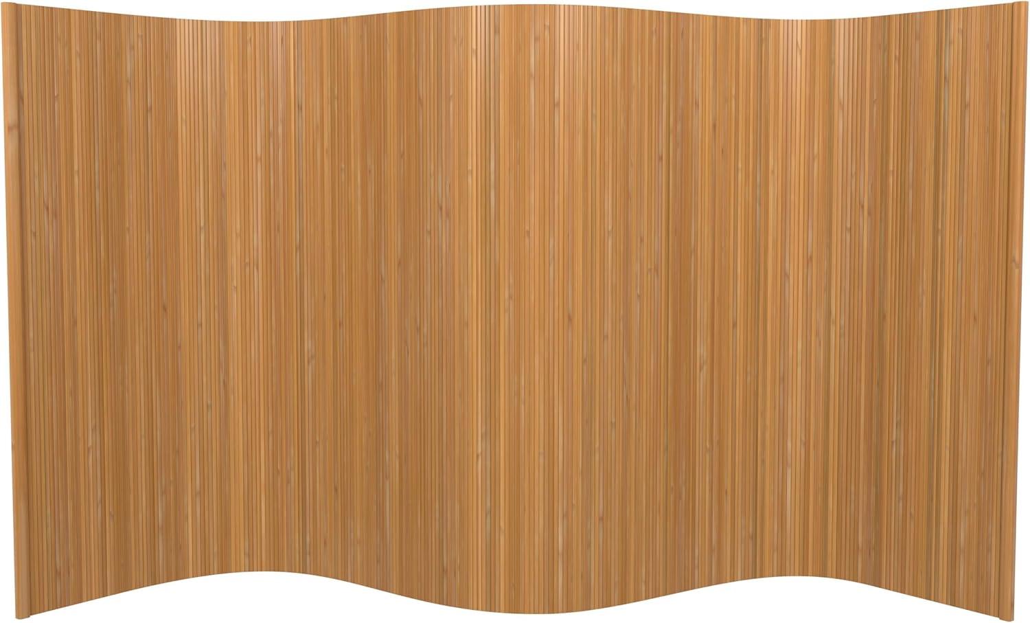 4 ft. Short Bamboo Wave Screen - Natural