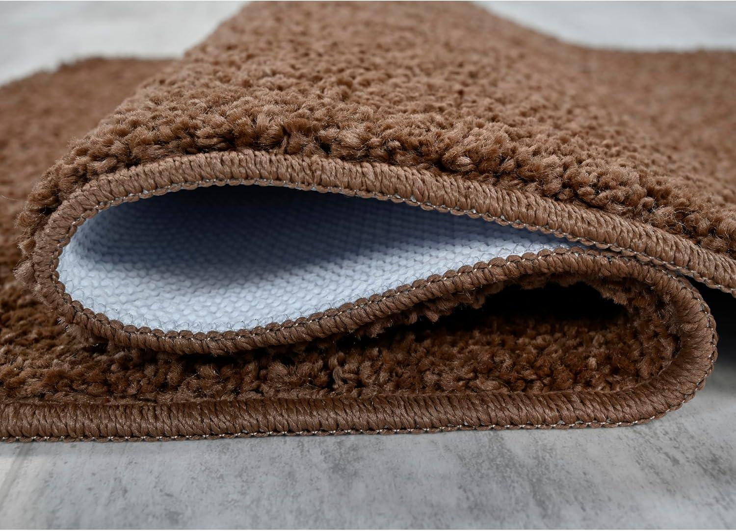 Garland Rug Gramercy Washable Bath Rug Set, 2 Piece (20"x34" & 17"x24") Cinnamon