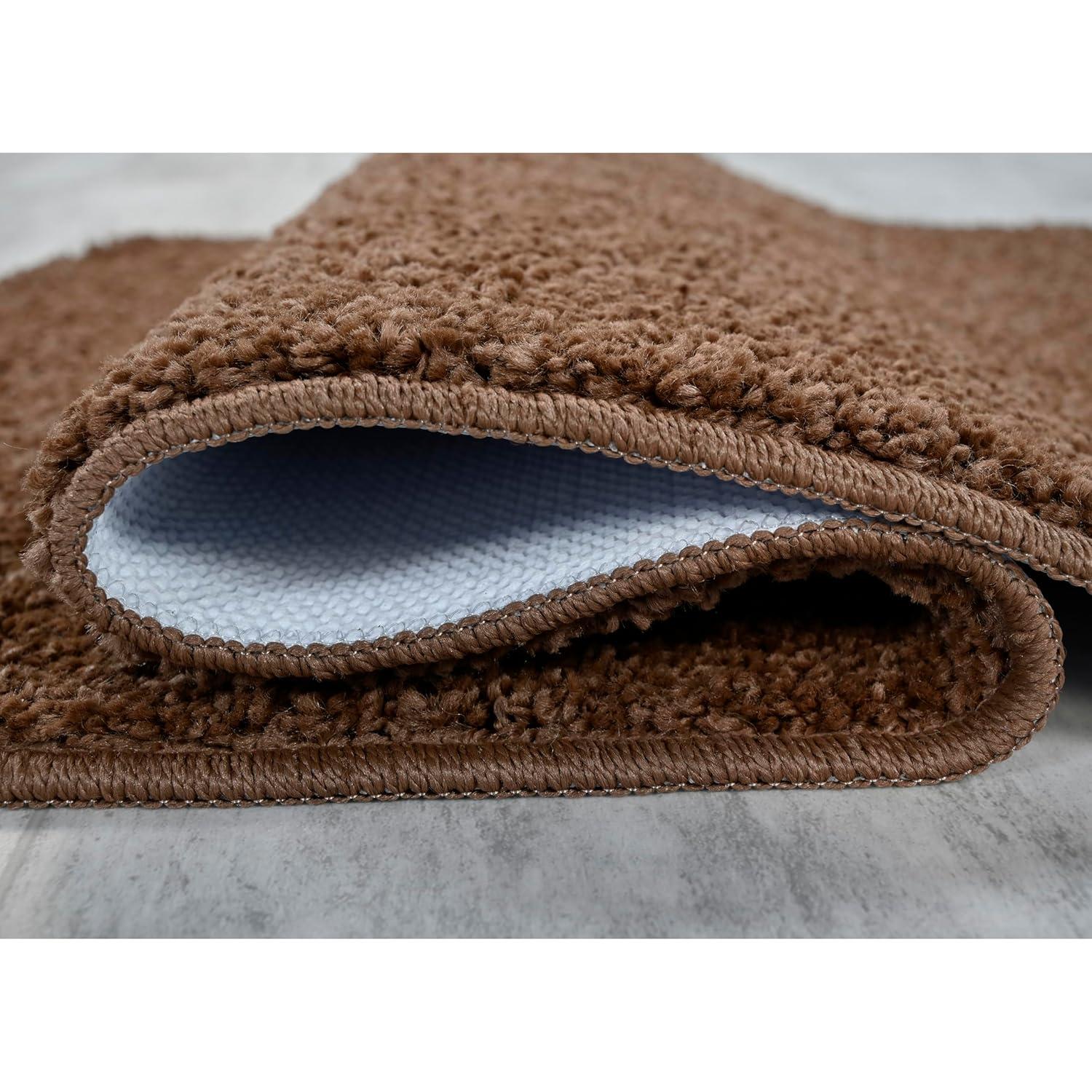 Garland Rug Gramercy Washable Bath Rug Set, 2 Piece (20"x34" & 17"x24") Cinnamon