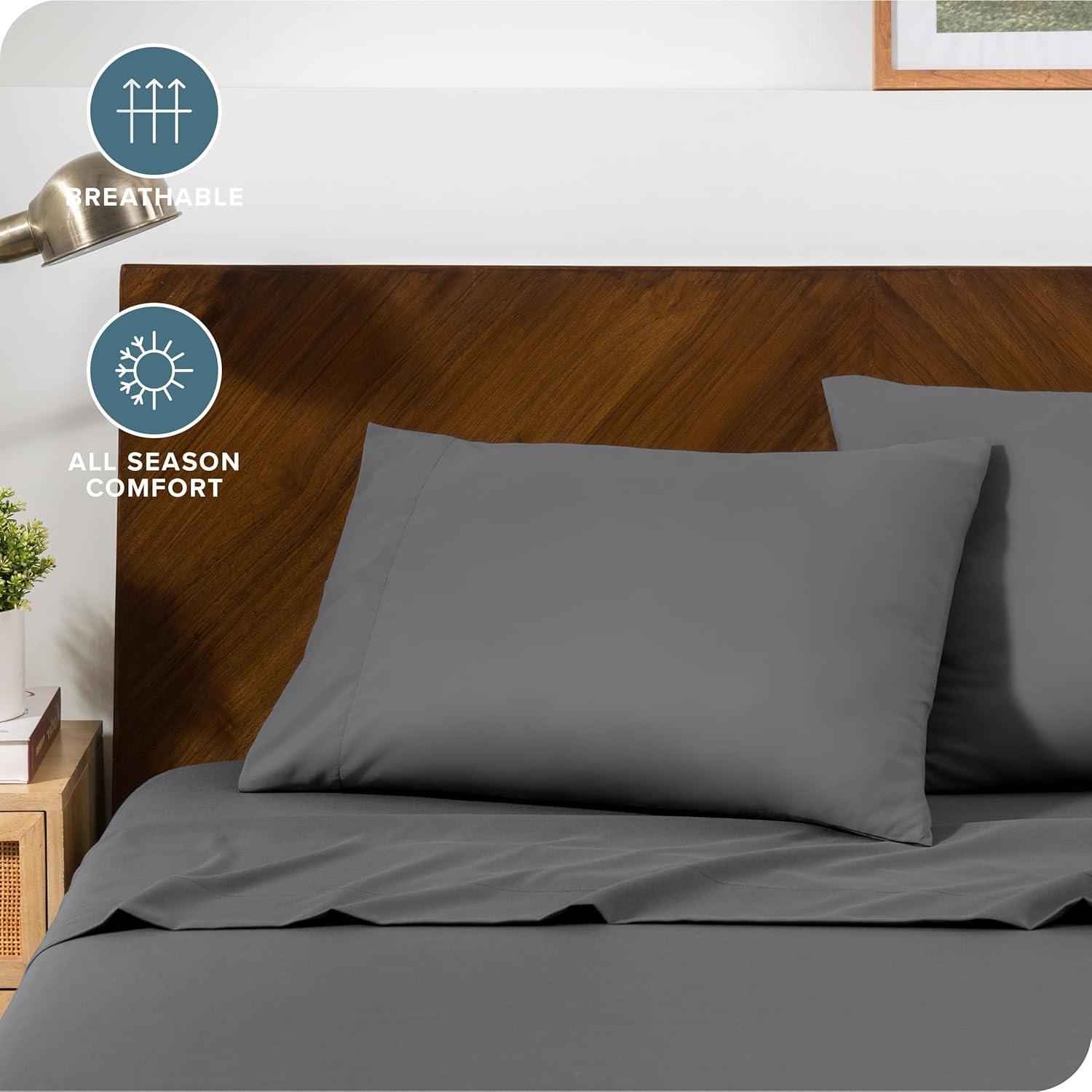 Bare Home Microfiber Pillowcase Set Envelope Closure