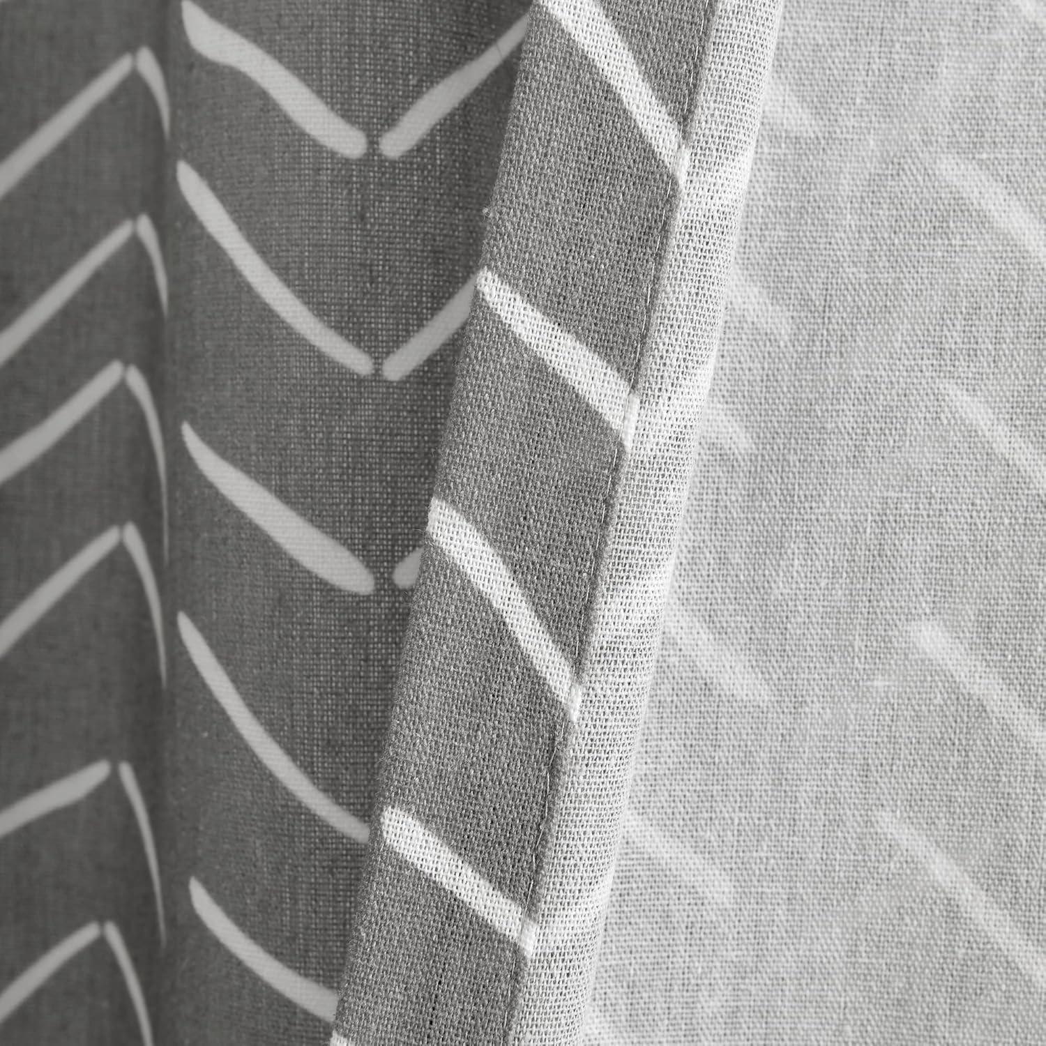 Lush Decor Chevron Shower Curtain