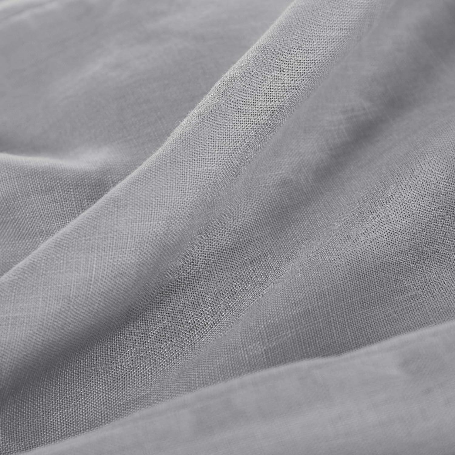 Washed Linen Full/Queen Duvet Cover - White - Levtex Home