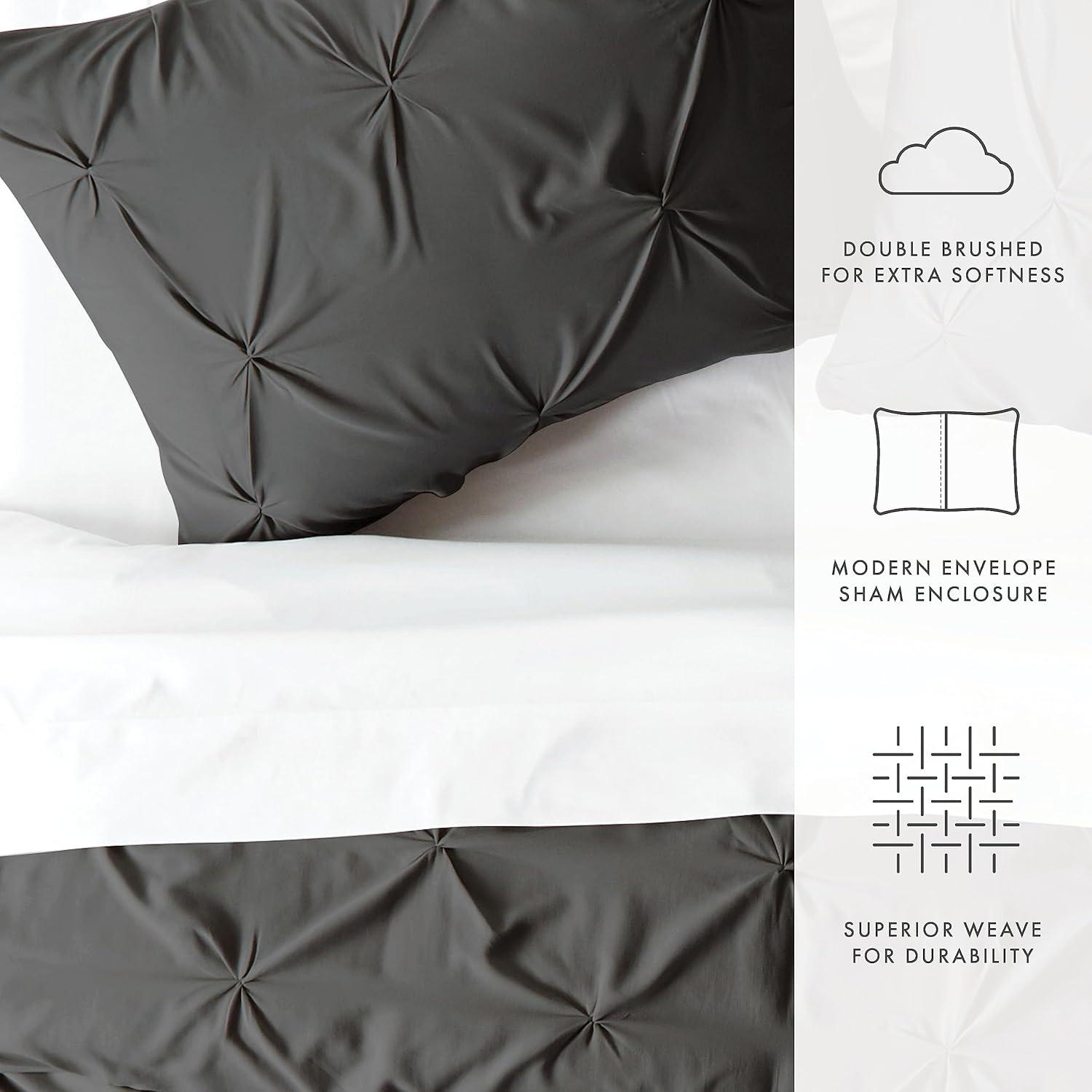 Becky Cameron Pinch Pleat Textured Duvet Cover Set