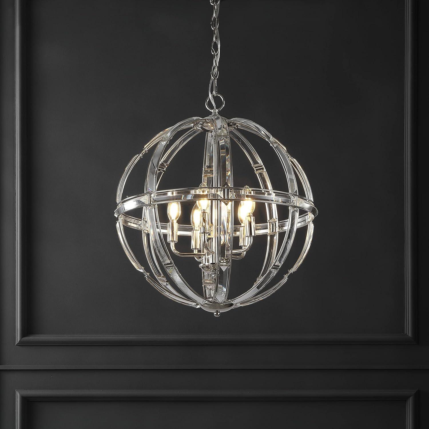 Safavieh  Couture Giordano Crystal Round Pendant - 19.25 IN W x 19.25 IN D x 25.5 / 73.5 IN H