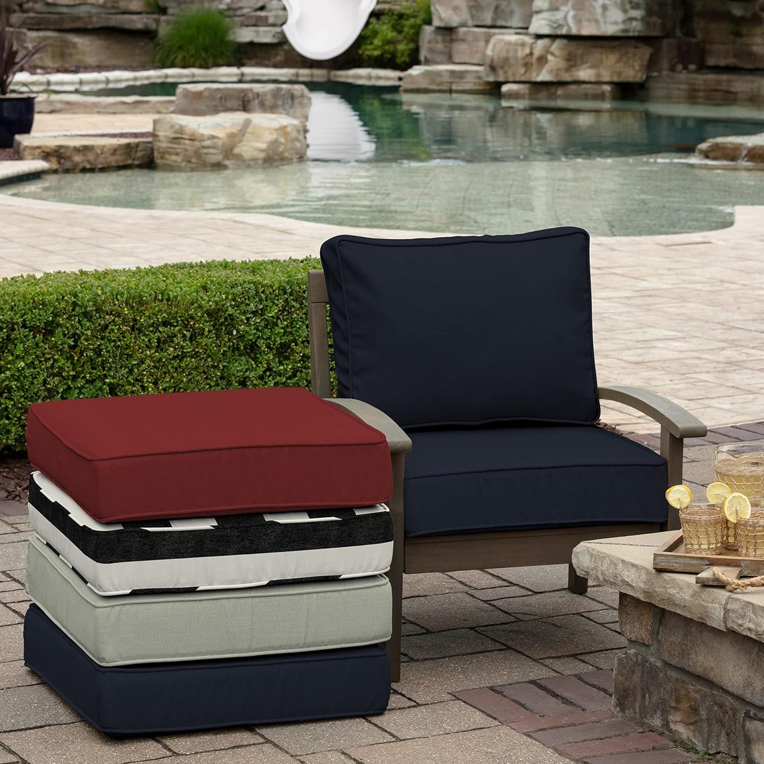 ARDEN ProFoam Performance Outdoor Deep Seating Cushion Set 22 x 22, Sand Cream