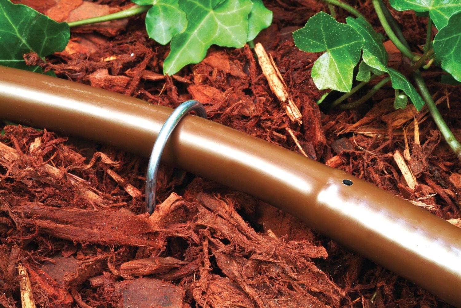 6-inch Galvanized Steel Drip Irrigation Stakes, 10-Pack
