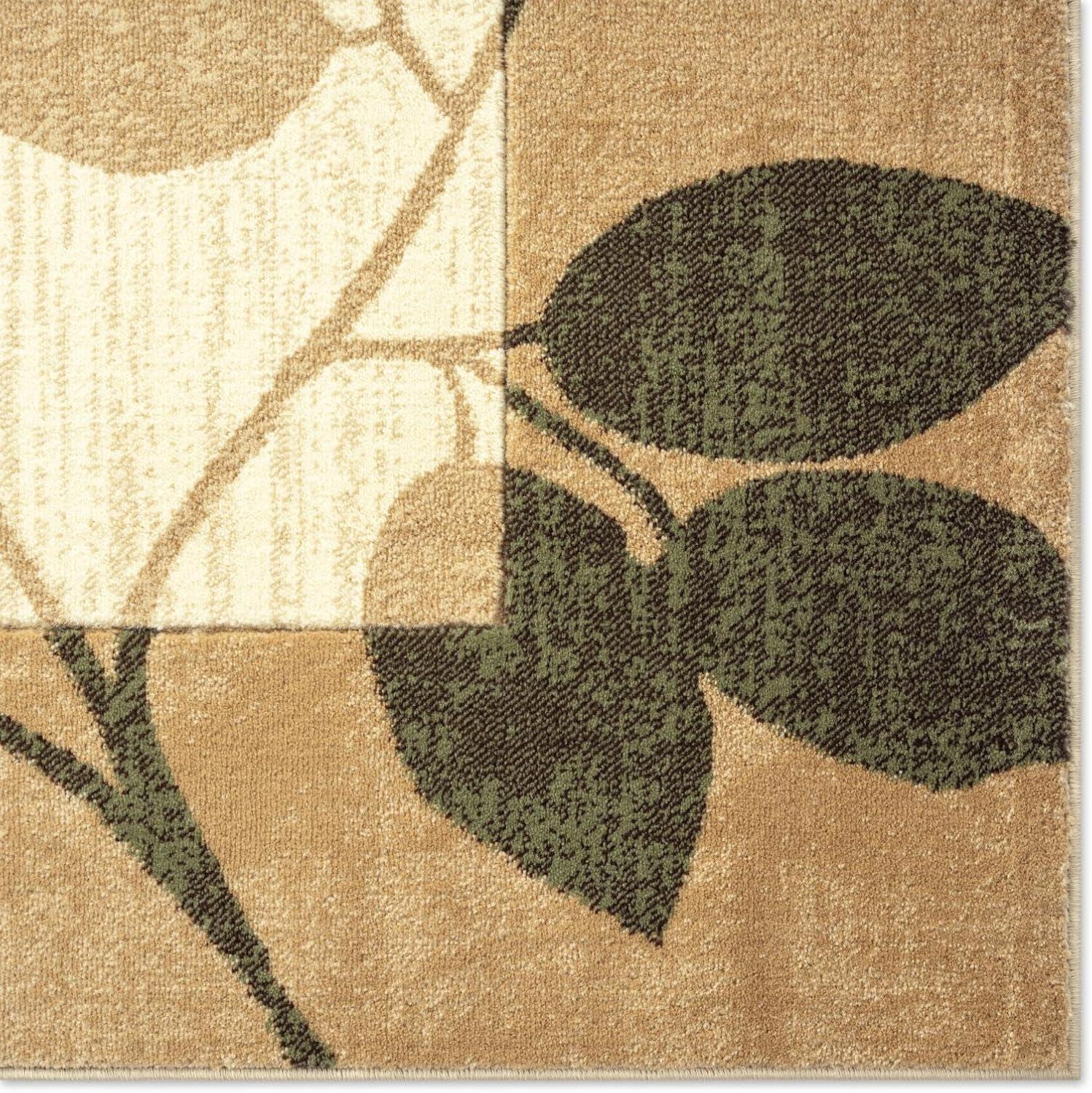 Home Dynamix Slade Contemporary Abstract Area Rug, Brown/Green, 7'10"x10'6"