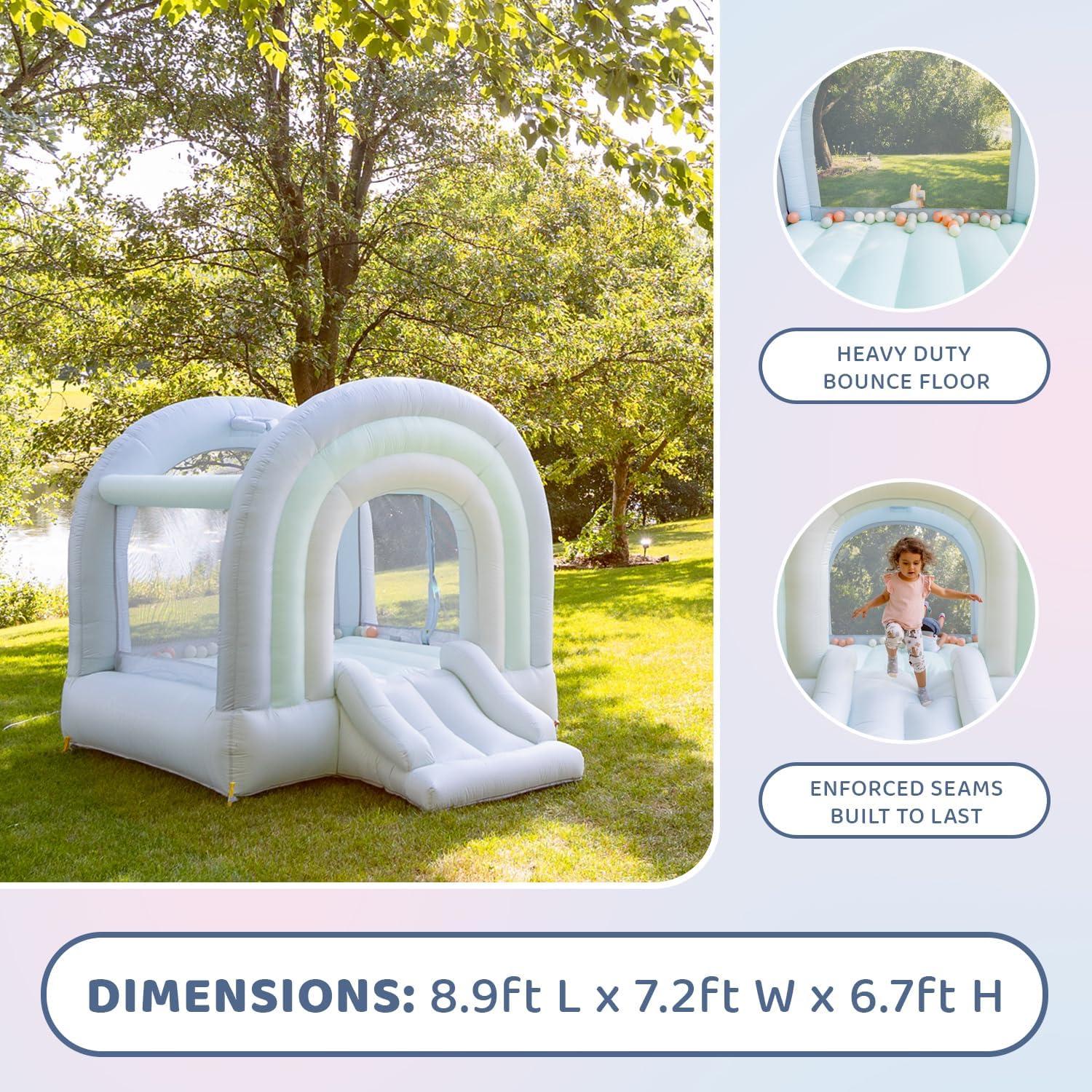 Bounceland Day-Dreamer Mist Bounce House - Blue