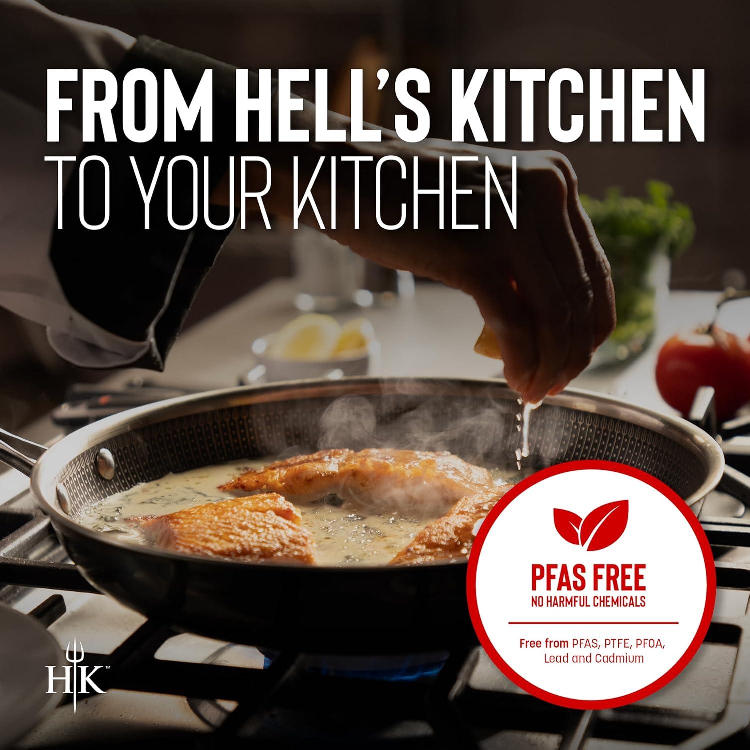 Hell's Kitchen PFAS-Free Hybrid 11" Fry Pan,