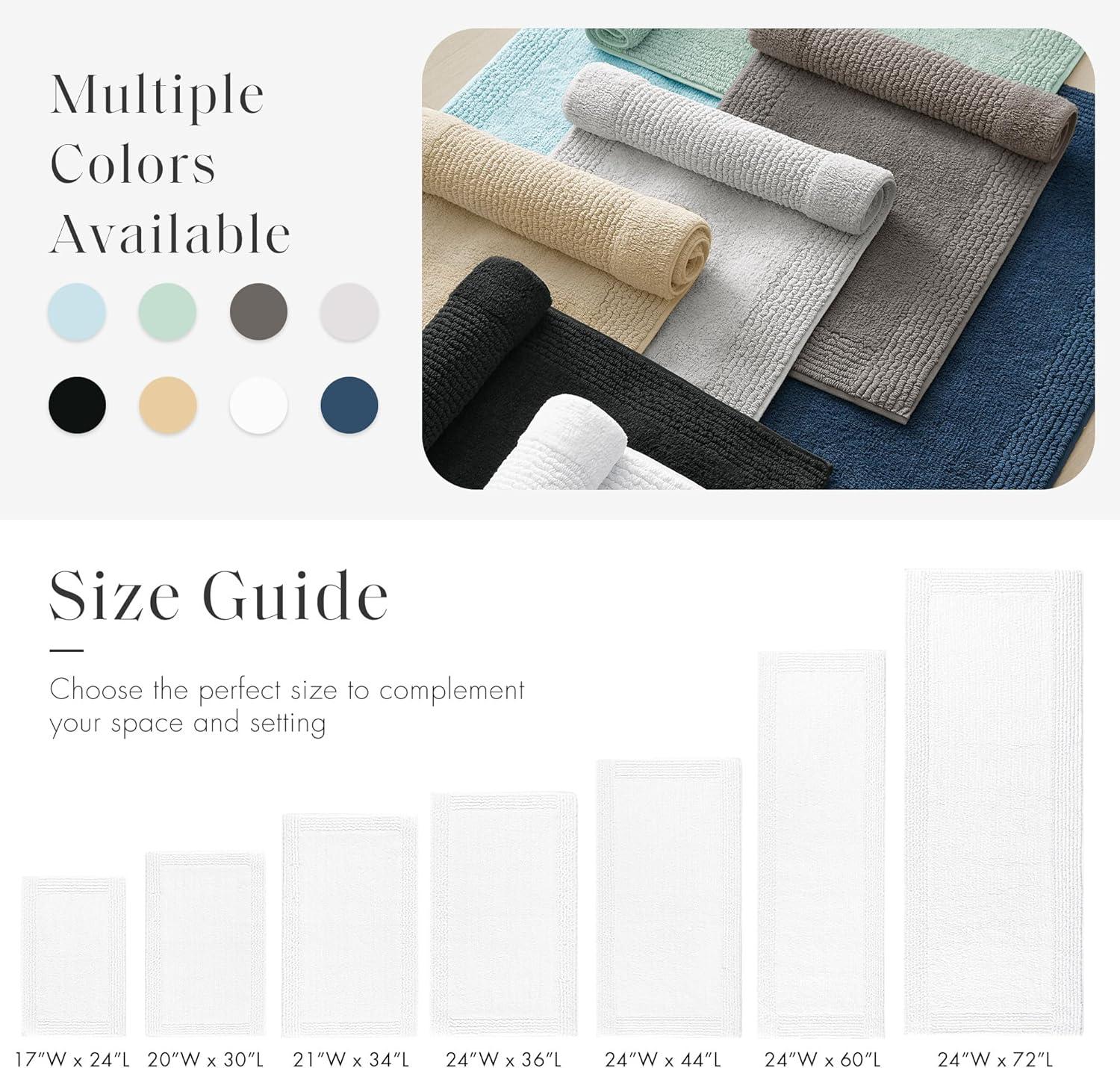 Madison Park Signature Splendor 100% Cotton Tufted 3000 GSM Reversible Bath Rug