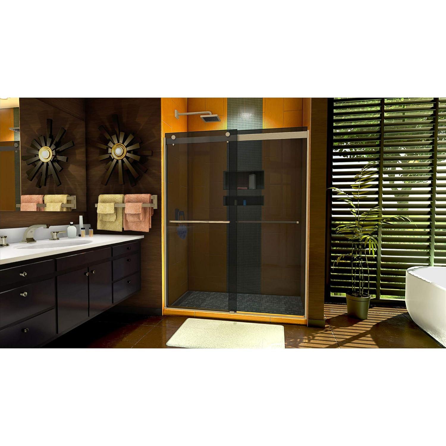 Sapphire 56" W x 76" H Frameless Shower Door
