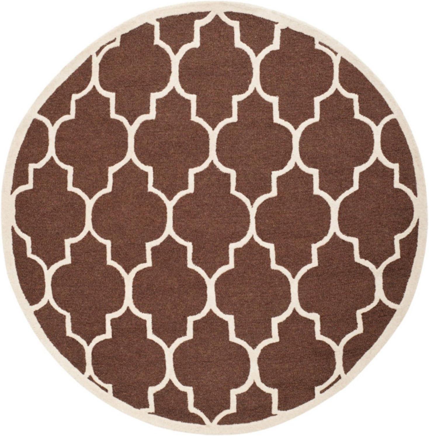 SAFAVIEH Cambridge Kevin Geometric Wool Area Rug, Lavender/Ivory, 8' x 10'