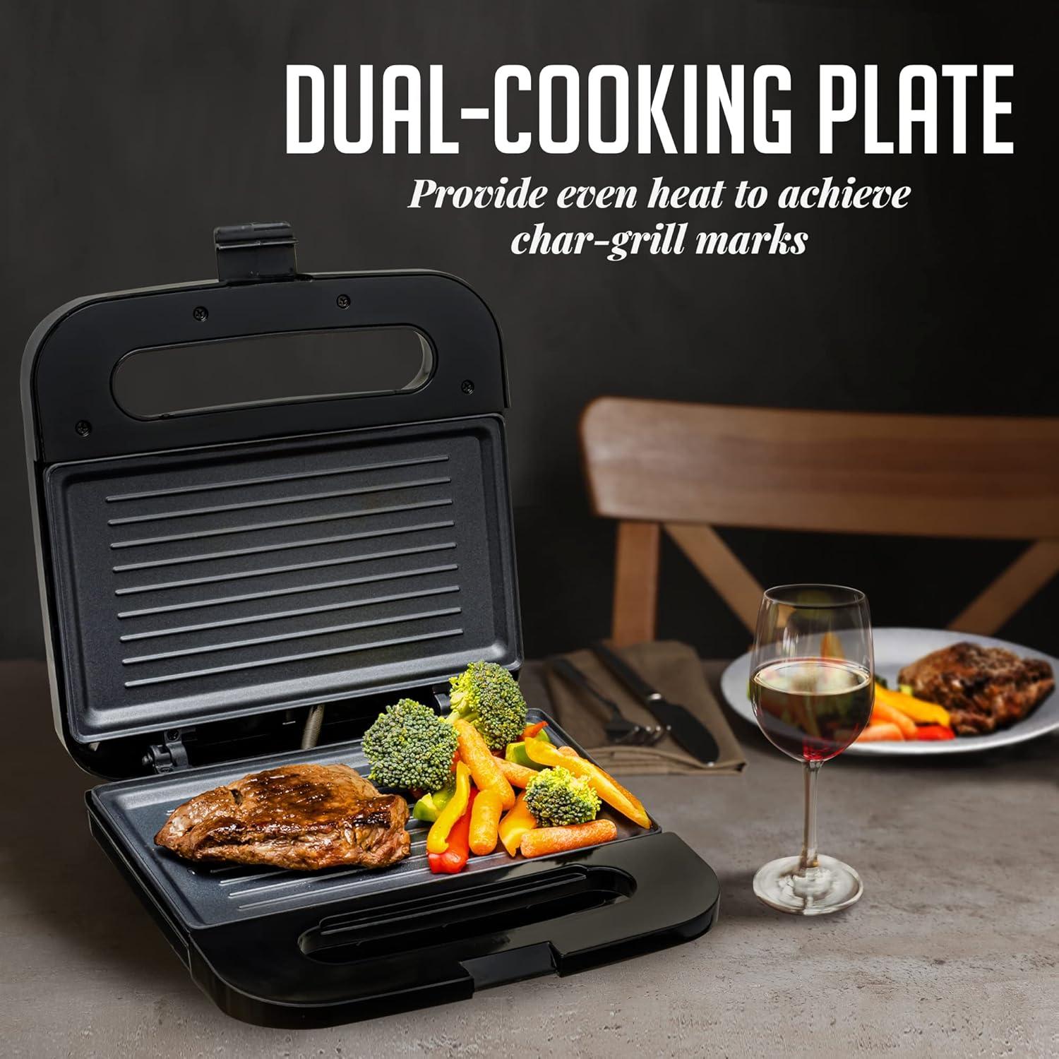 Ovente OVENTE Compact Electric Panini Press Grill