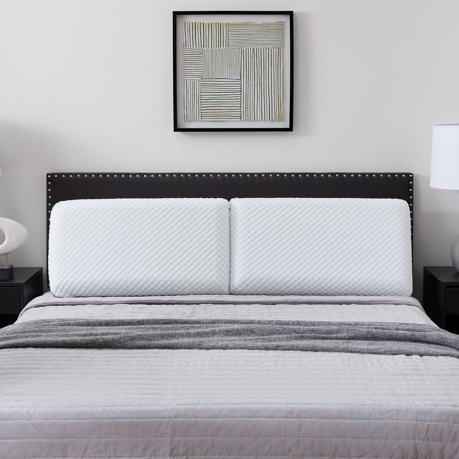 WEEKENDER Gel Memory Foam Pillow - Standard Size - 2-Pack - Medium Plush Feel - Neck & Shoulder Support - For Back, Side, & Stomach Sleepers - Home, Hotel, & Hospital Essentials